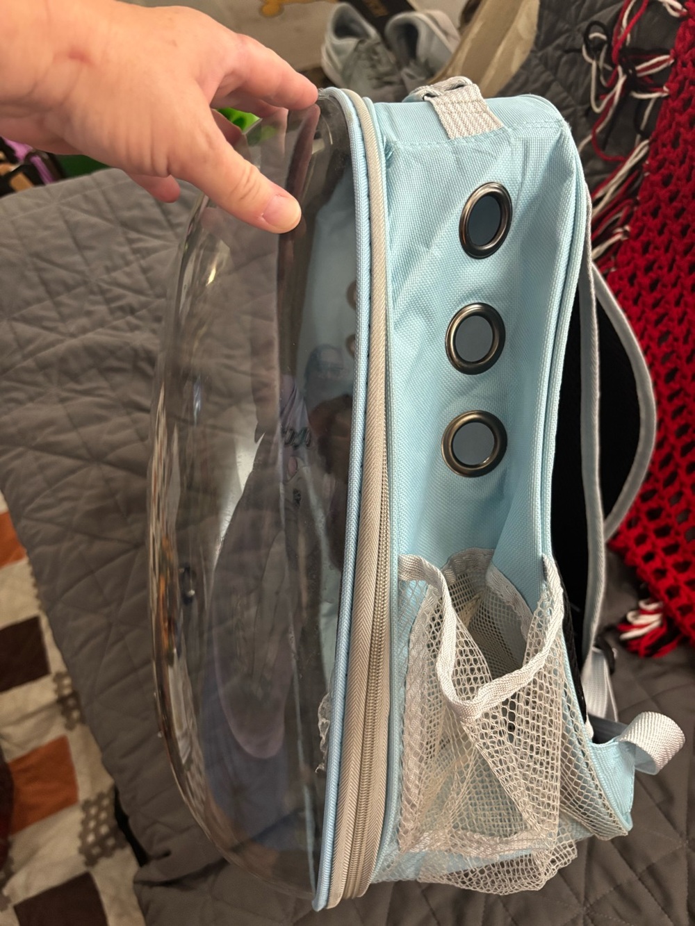 Pet backpack..blue..(NWOT) - Picture 3 of 9